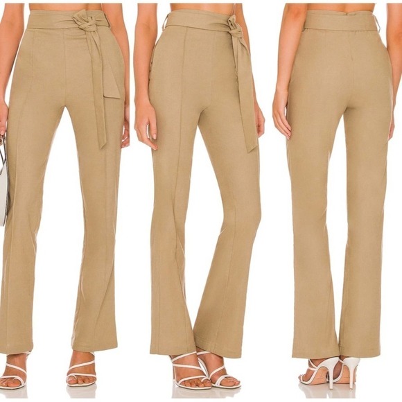 Majorelle Ameera Pant in Taupe Green Size S - Picture 1 of 11